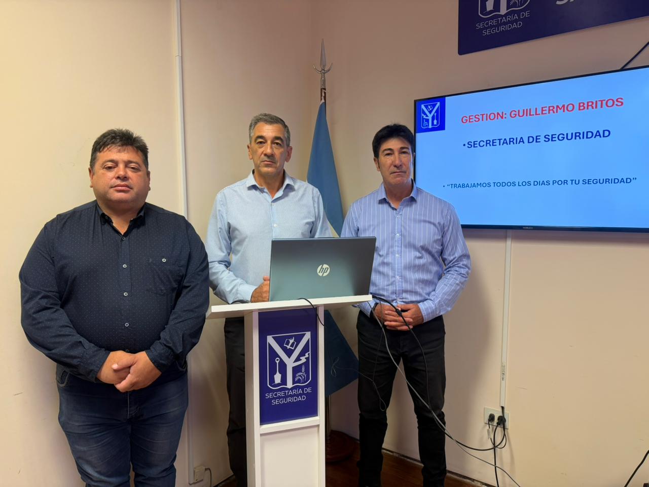 El Secretario de Seguridad Néstor Dabi presentó el balance operativo de enero con resultados positivos en Chivilcoy