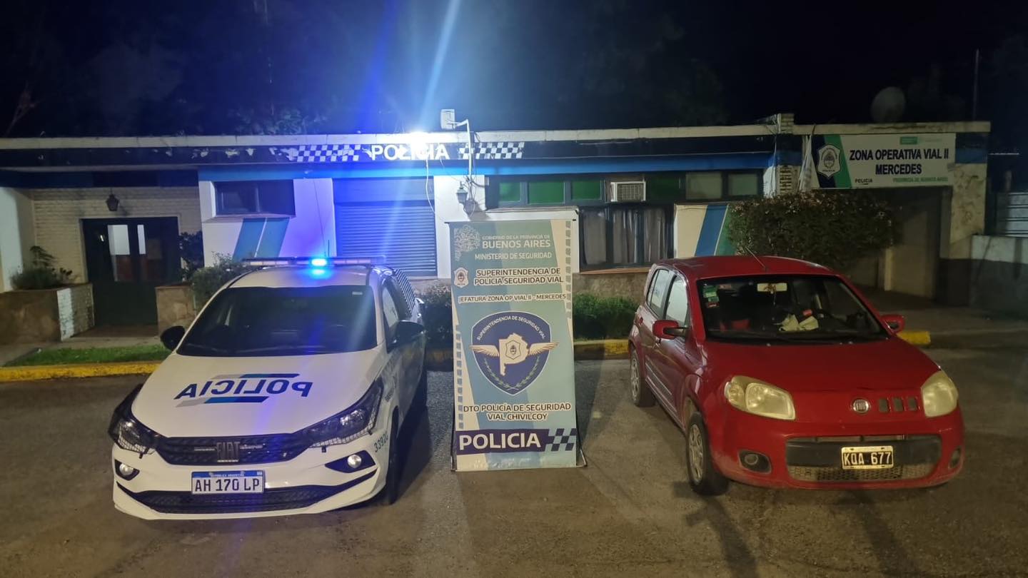 LA POLICÍA VIAL DE CHIVILCOY DETIENE A UNA PERSONA Y SECUESTRA UN ARMA DE FUEGO EN UN OPERATIVO EN ACCESO A LA CIUDAD