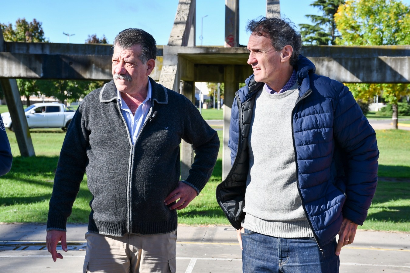 Barenghi recibió al ministro Katopodis: recorrida por obras y avances en el proyecto del Polideportivo