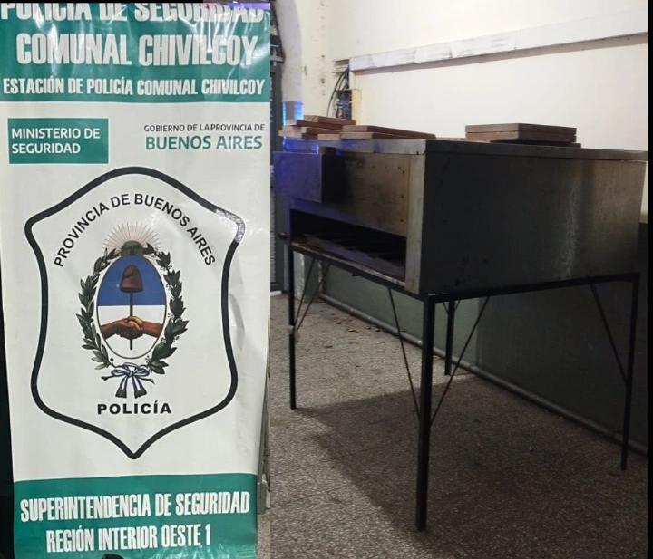 LA POLICÍA COMUNAL TRAS TAREAS INVESTIGATIVAS RECUPERÓ UN HORNO PIZZERO QUE FUE SUSTRAÍDO, QUEDANDO IMPUTADO UN MENOR DE EDAD