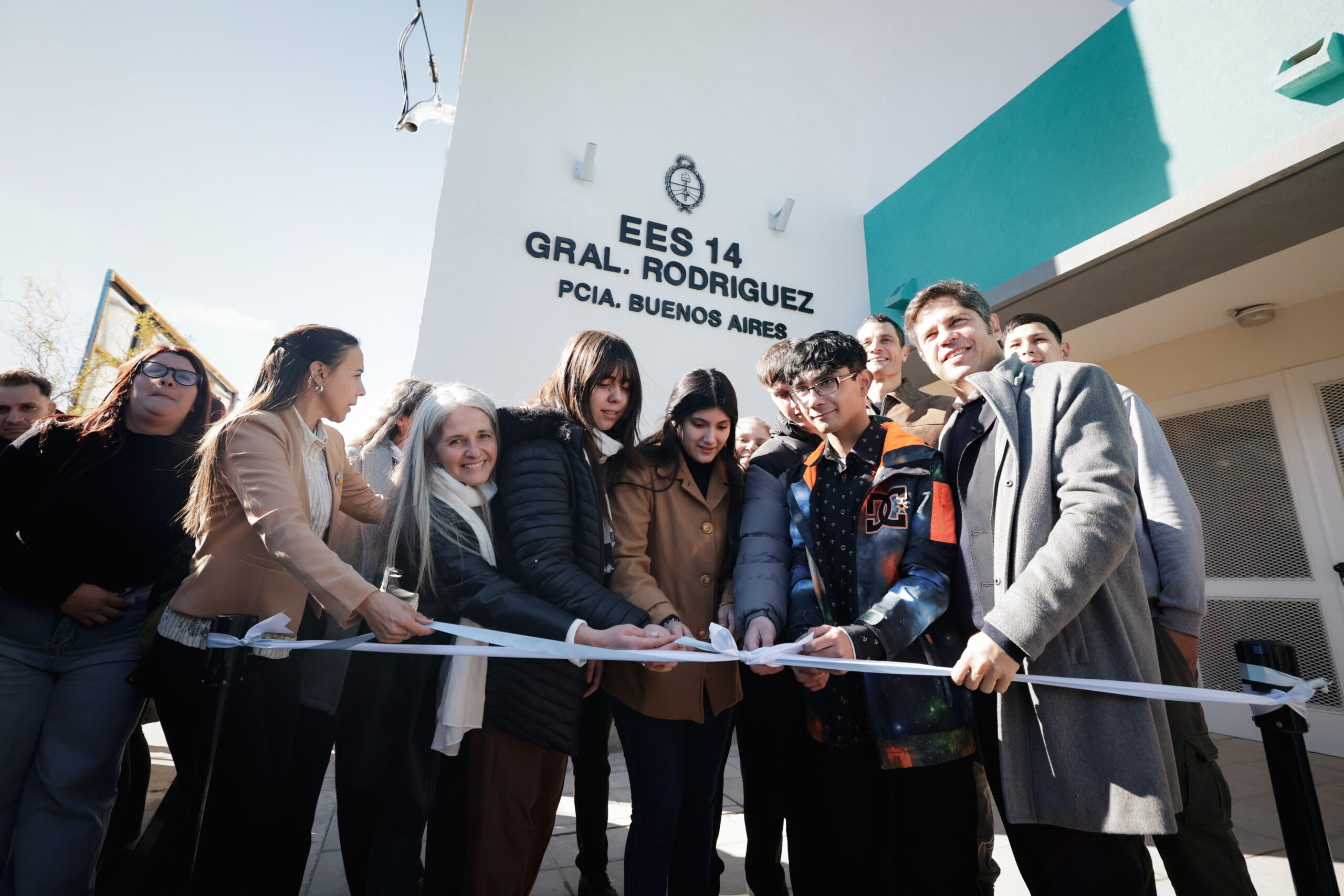 GENERAL RODRÍGUEZ-Kicillof inauguró dos nuevos edificios para escuelas secundarias