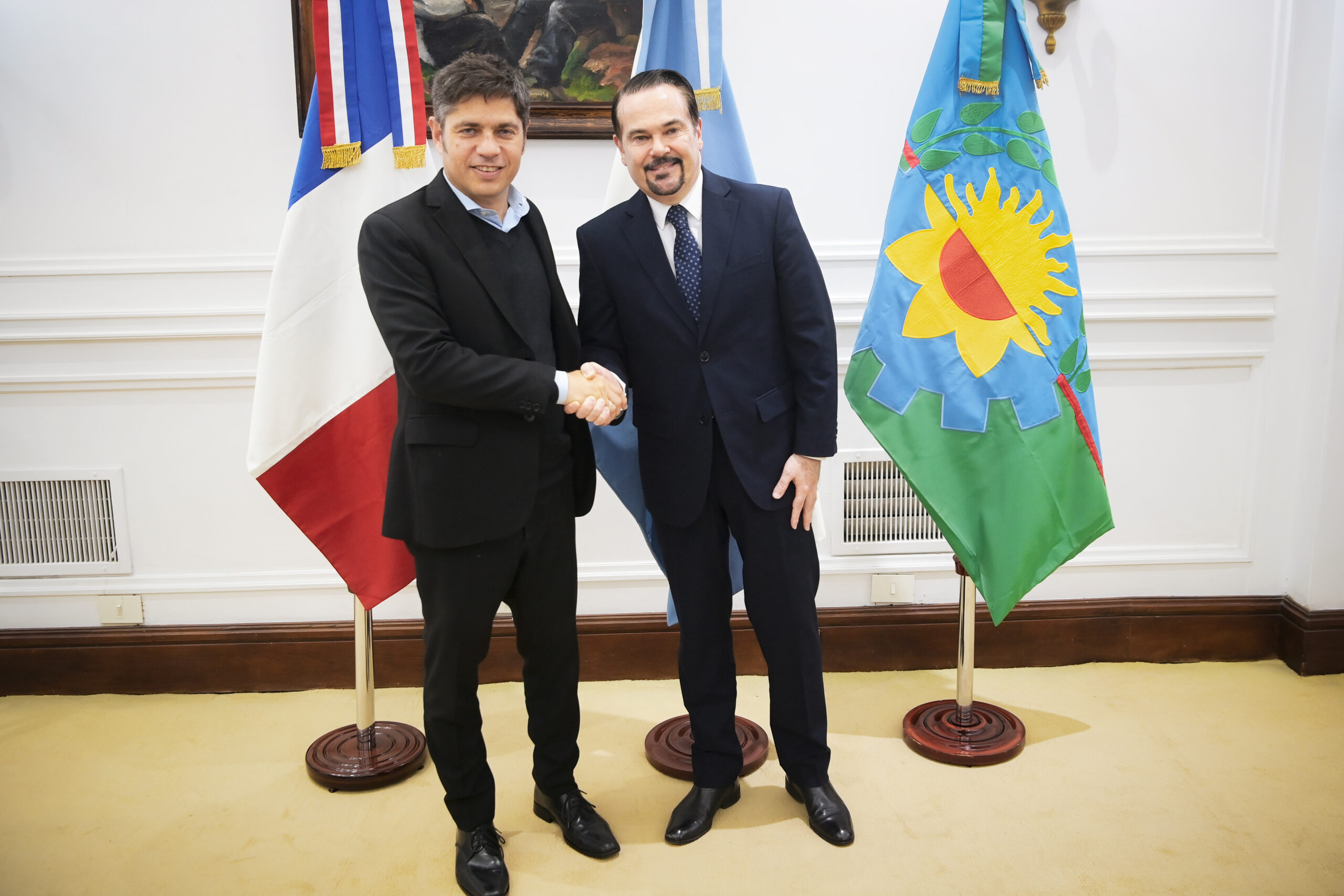 Kicillof se reunió con el embajador de Francia