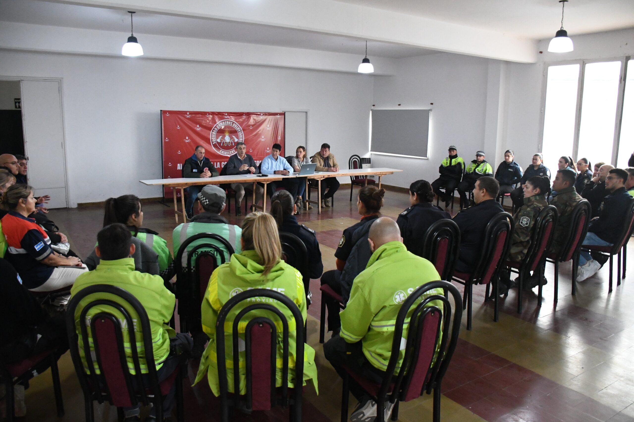 Seguridad coordinó una reunión con todos los actores de emergencia para fortalecer el trabajo conjunto