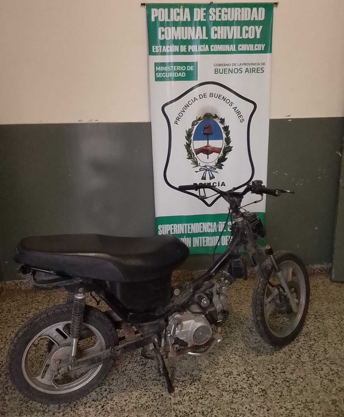 Aprehendieron a un menor de 14 años con una motocicleta que había sido robada