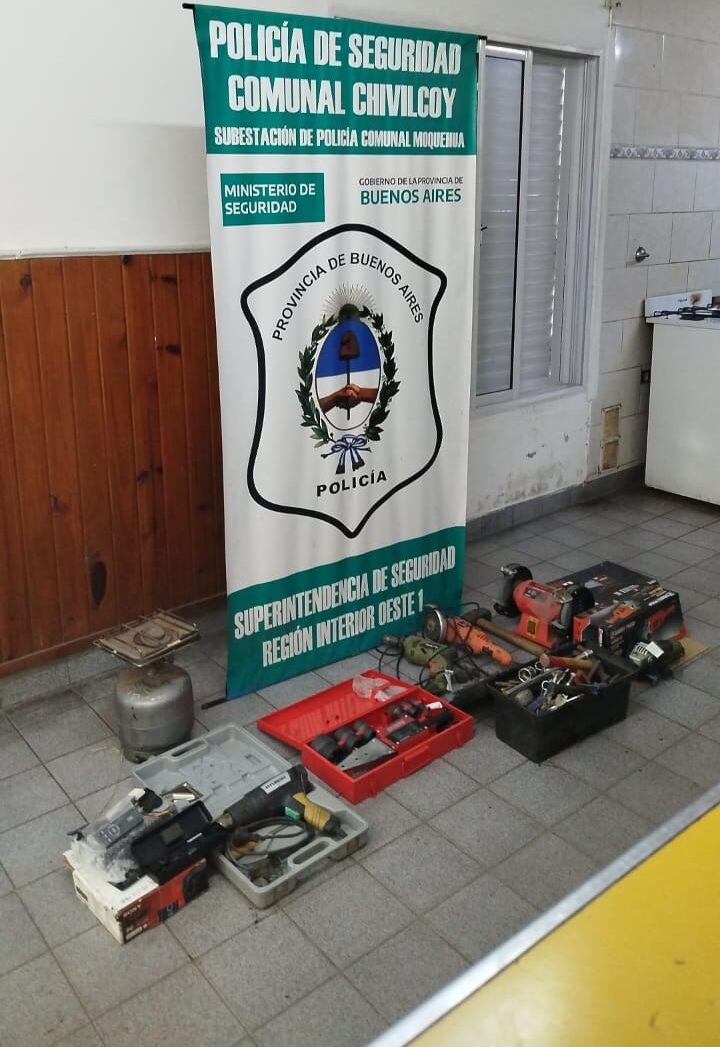 Recuperaron elementos robados de un galpón en Moquehuá