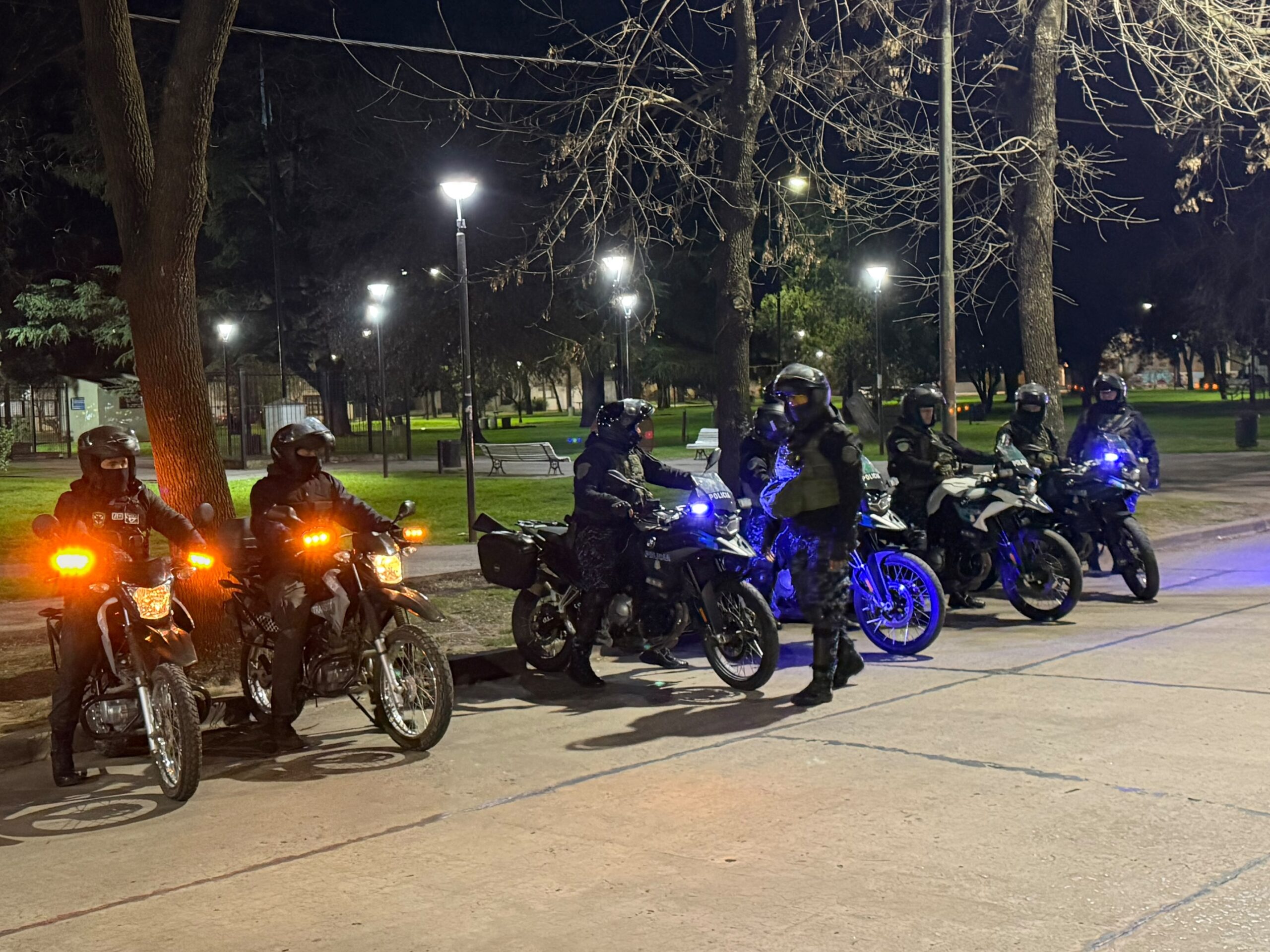 Refuerzan la seguridad en Chivilcoy con la colaboración de la División de Equipo Motorizado Antidisturbios de Infantería